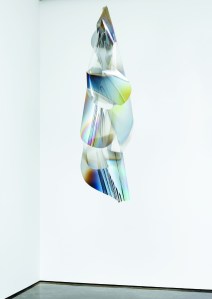 This handout image shows artwork by  LA based artist Larry Bell, exhibited at White Cube gallery. Artwork shown is LLK 8.26.13A, 2013, Vapour-coated polyester?96 7/16 x 31 1/2 x 32 11/16 in. (245 x 80 x 83 cm)15OCT13  [SCMP POST MAGAZINE]